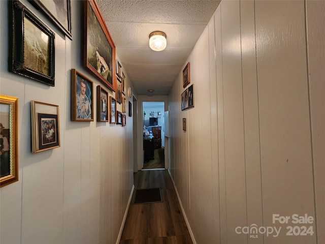 hallway featuring hardwood / wood-style flooring