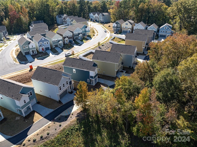 bird's eye view featuring a residential view