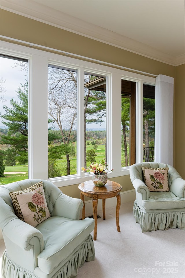 view of sunroom / solarium