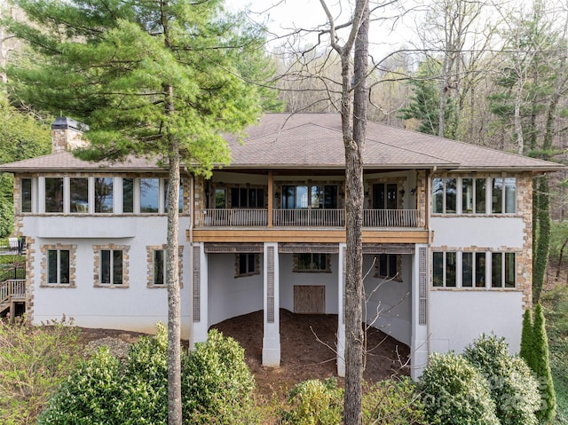 view of rear view of property