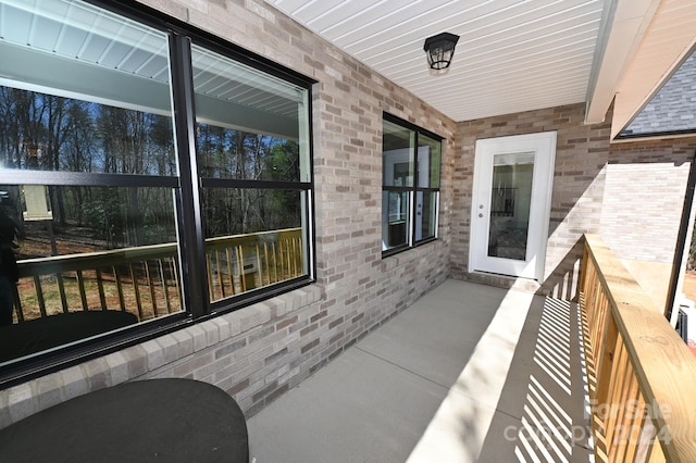 view of balcony