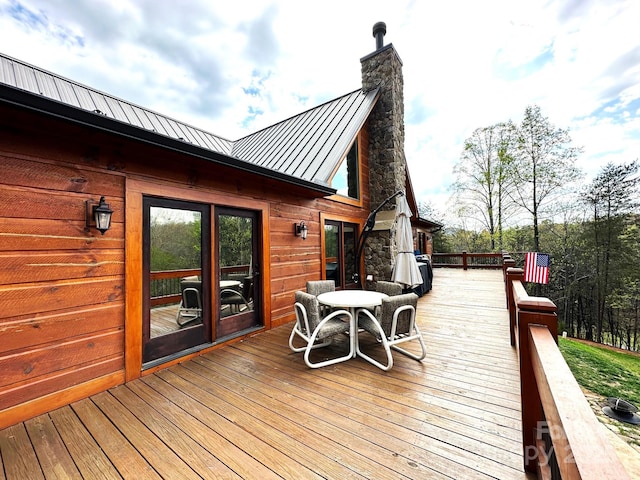 view of wooden terrace