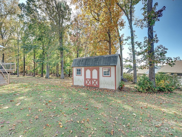 111 Bobby Lee Ln Unit 18, Mooresville, NC 28115 - view of shed featuring stairway
