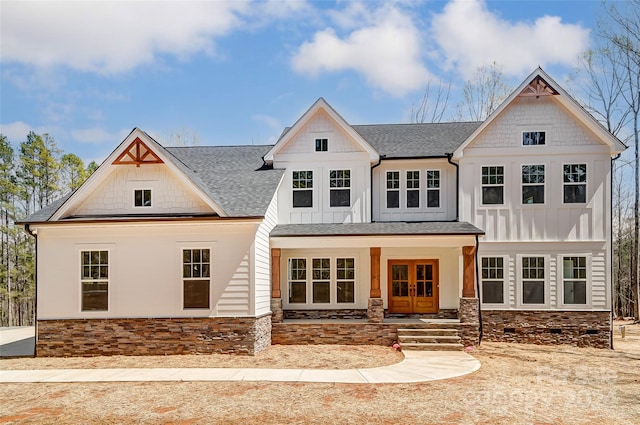 view of front of home with covered porch