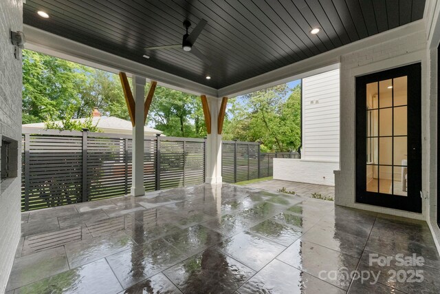 4142 Pineview Rd, Charlotte, NC 28211 - view of patio / terrace featuring outdoor dining area and a ceiling fan