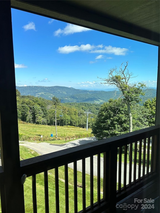 view of balcony