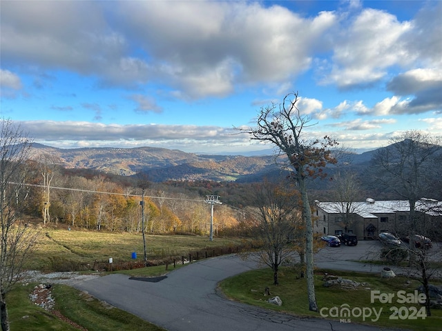 view of street featuring a mountain view