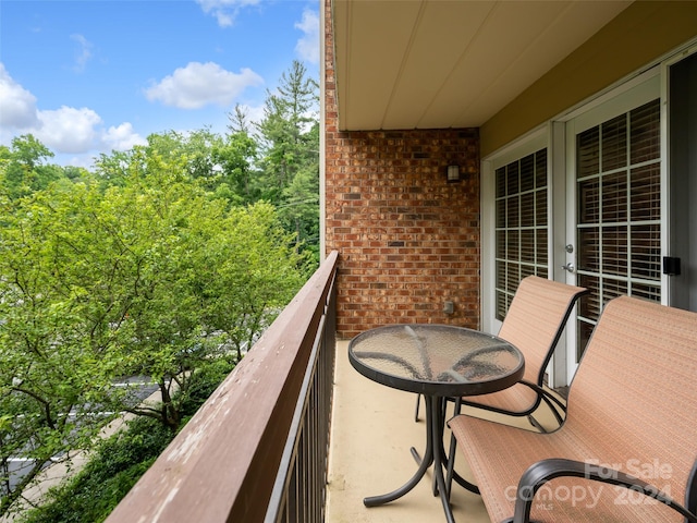 view of balcony