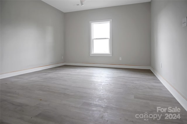 empty room featuring light wood-type flooring