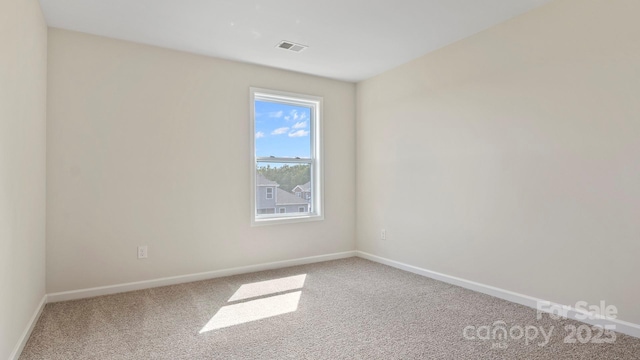 view of carpeted empty room