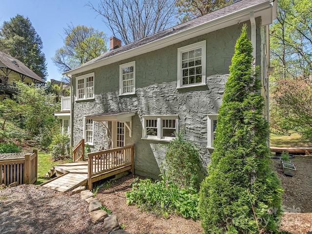 view of rear view of property