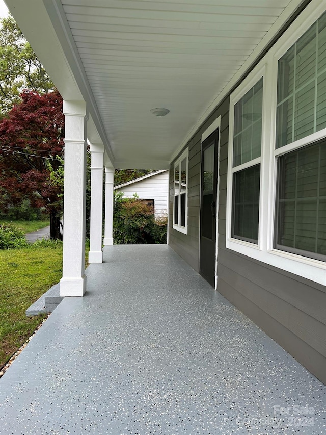 view of patio / terrace featuring a porch