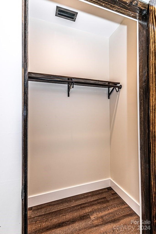 spacious closet with wood-type flooring