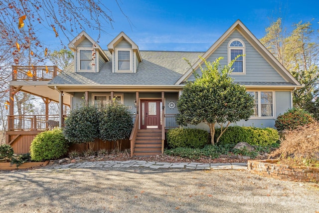 view of front of house featuring a porch