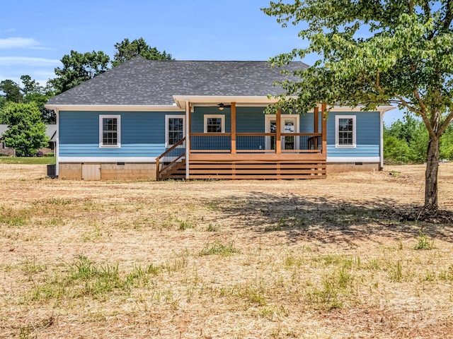 view of front of house with a porch