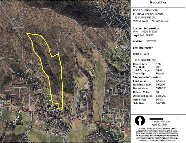 128 Burnette Cir, Waynesville NC, 28786 land for sale