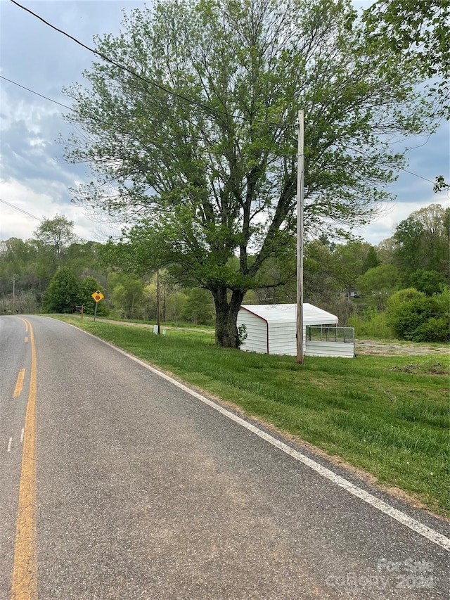 view of road