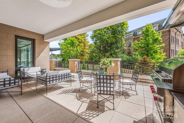 view of patio / terrace with an outdoor hangout area