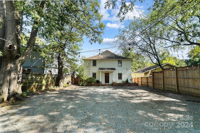 view of rear view of property