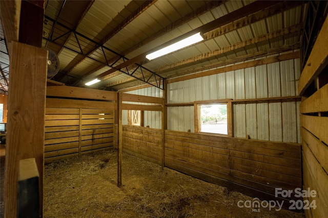 view of horse barn