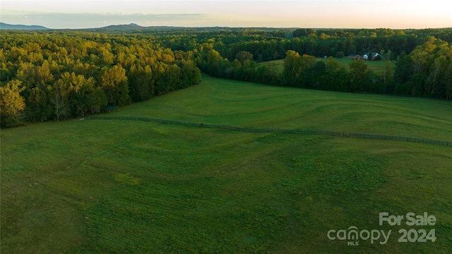 view of aerial view at dusk