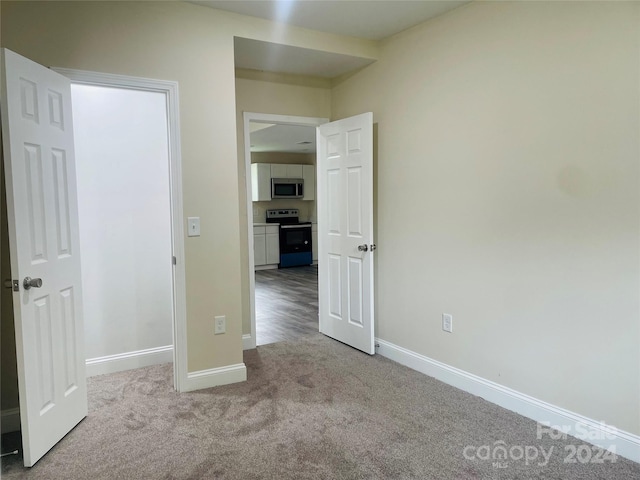 view of carpeted empty room