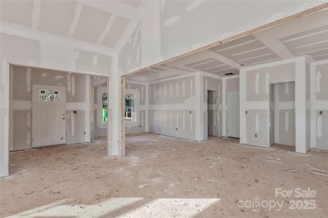 view of unfurnished living room