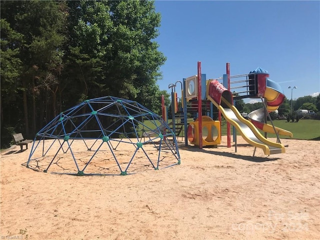 view of jungle gym