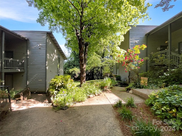 view of yard with a patio area