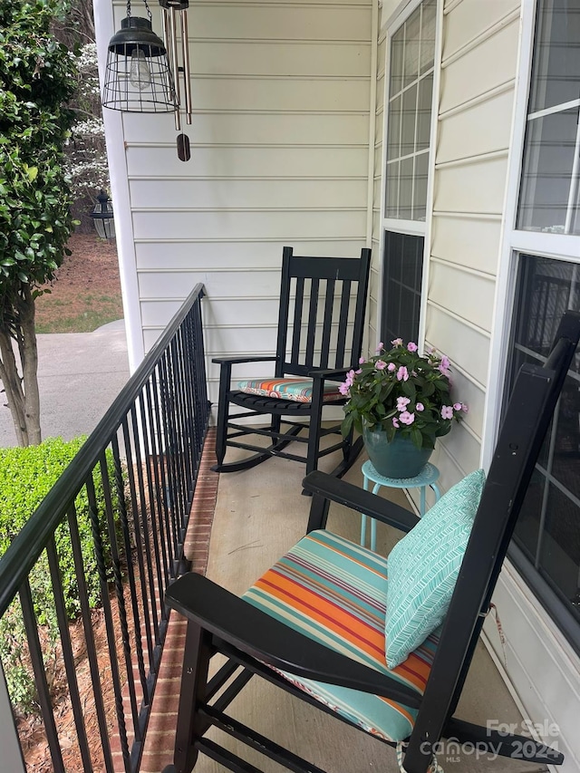 view of balcony