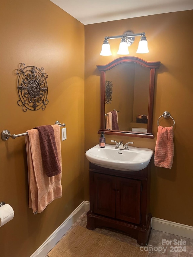 bathroom featuring vanity