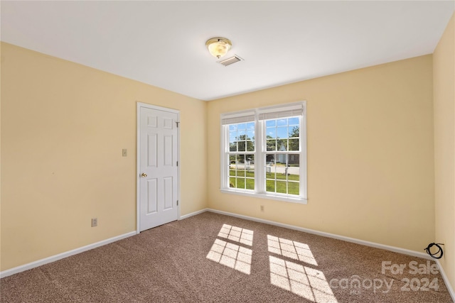 spare room featuring carpet floors