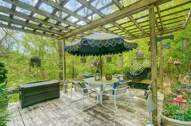 exterior space featuring a pergola