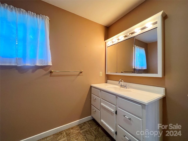 bathroom featuring vanity