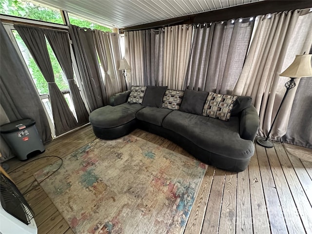 interior space featuring hardwood / wood-style flooring