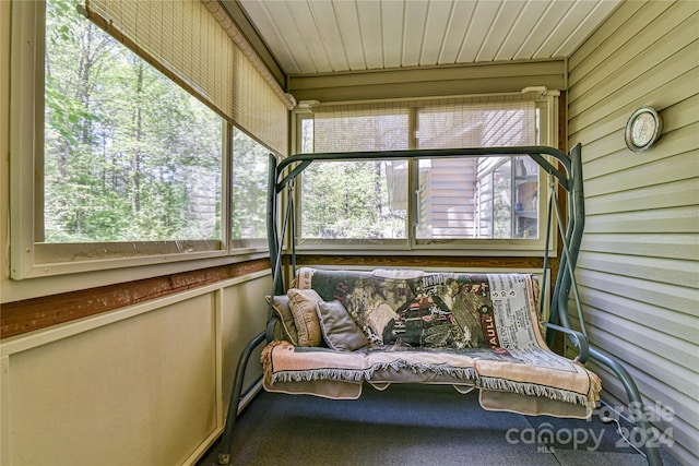 view of sunroom