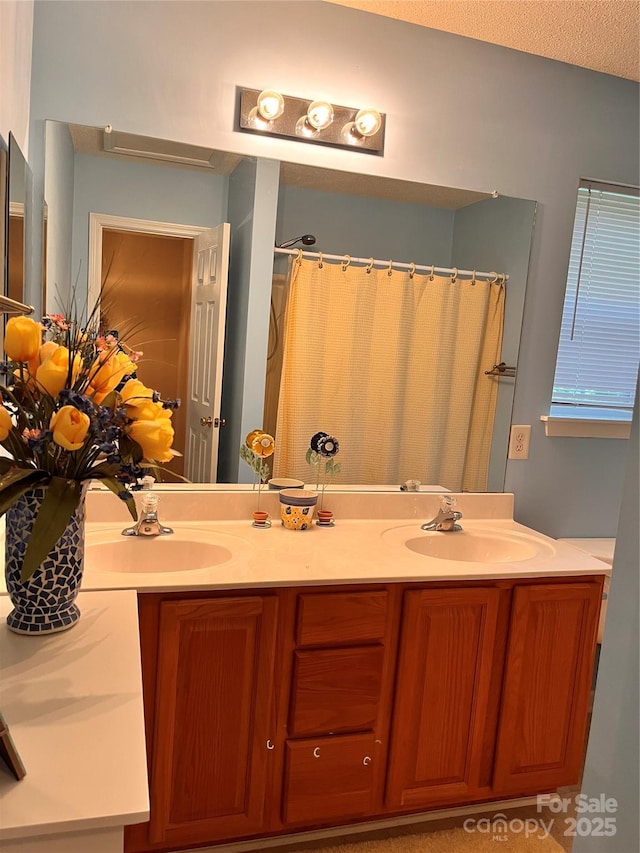full bath with double vanity
