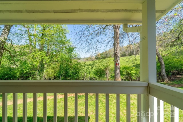 view of balcony