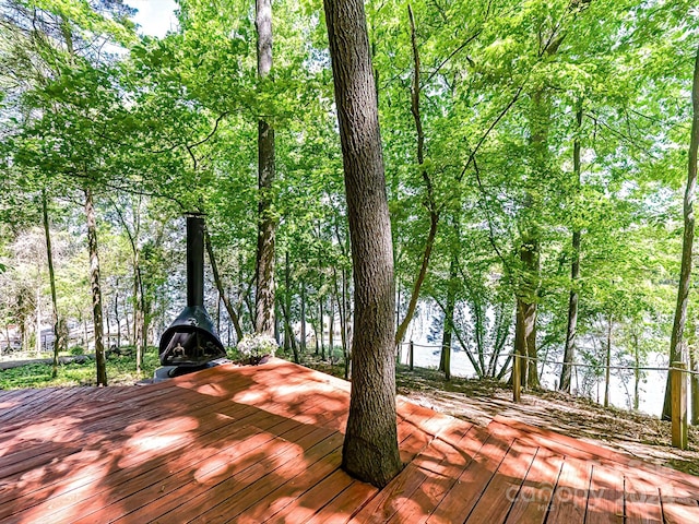 view of wooden terrace