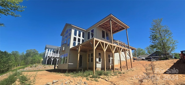 view of rear view of property