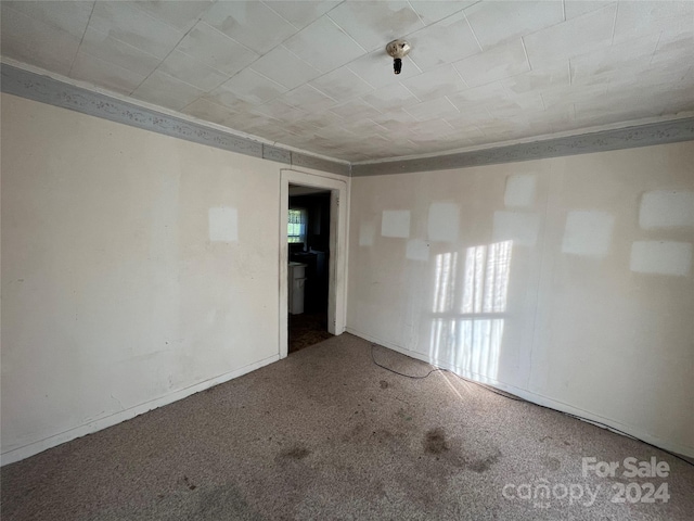 unfurnished room featuring carpet flooring