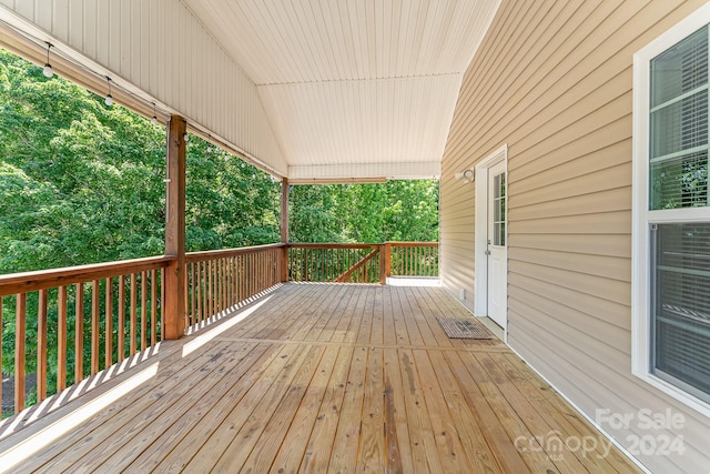 view of wooden terrace