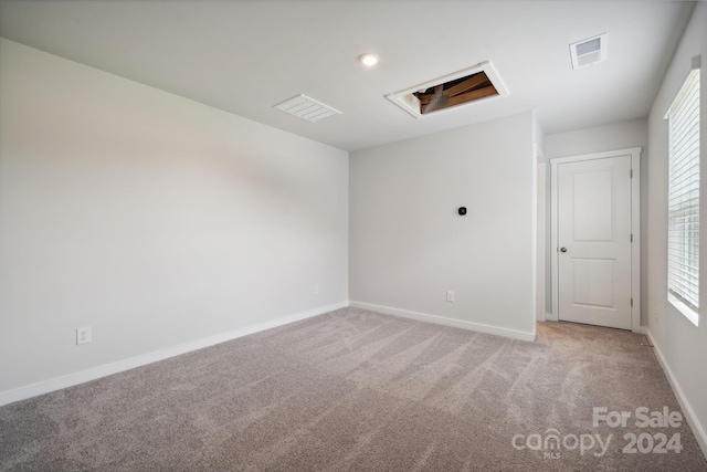 spare room featuring carpet floors