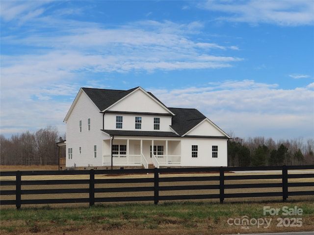 view of front facade with a porch