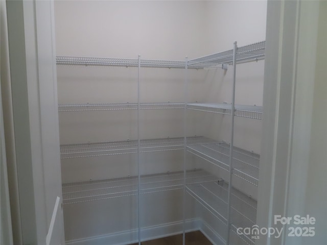 view of pantry