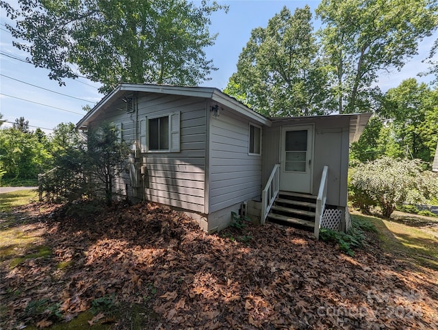 view of rear view of property