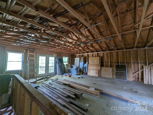 misc room with french doors