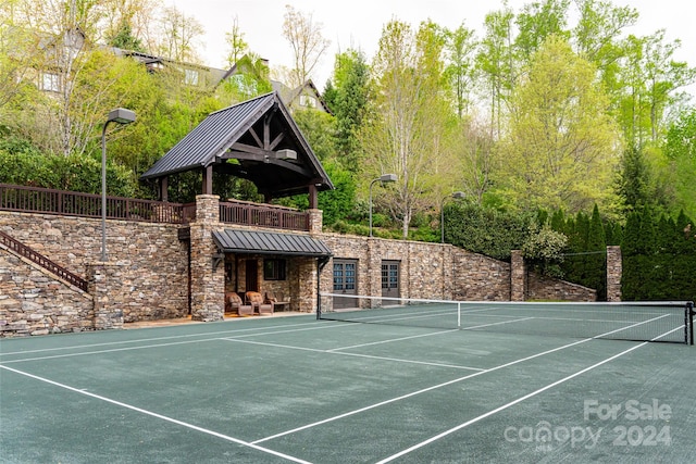 view of tennis court