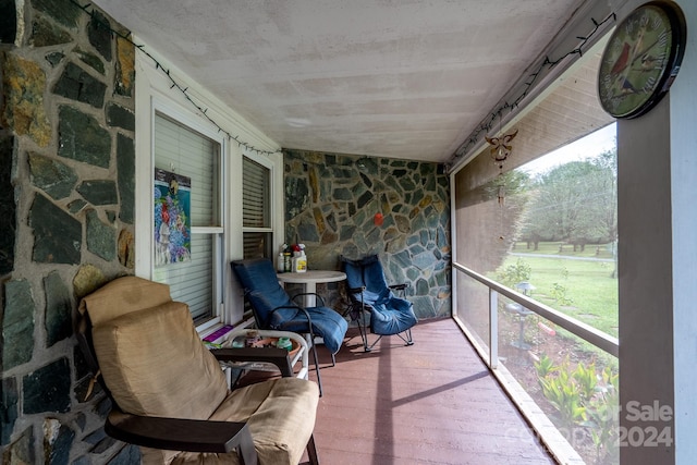 view of sunroom / solarium