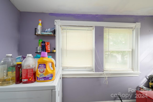 view of clothes washing area